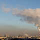 Smoke from a power plant in Moscow, 2009.